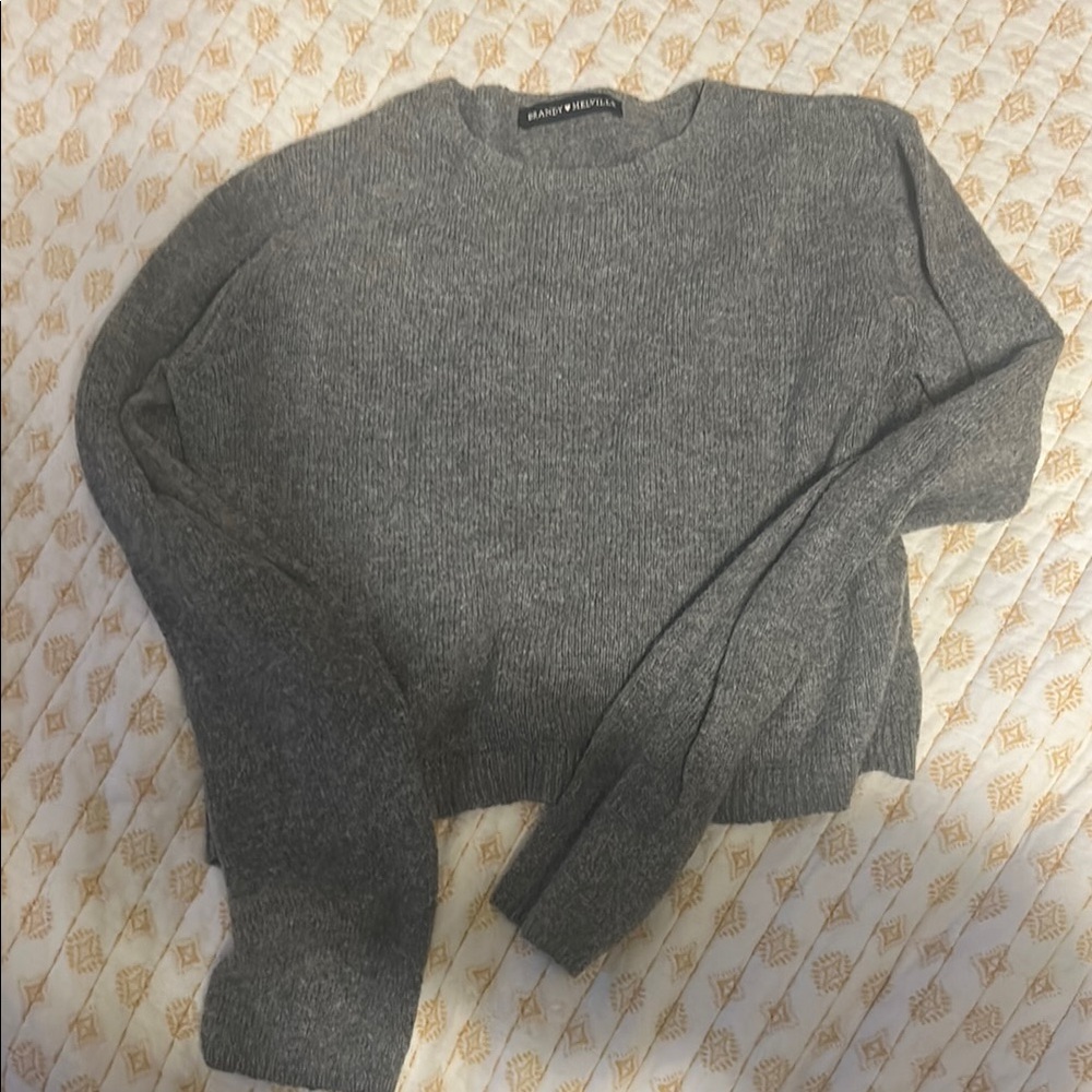 Heather Gray Women's Sweater by Brandy